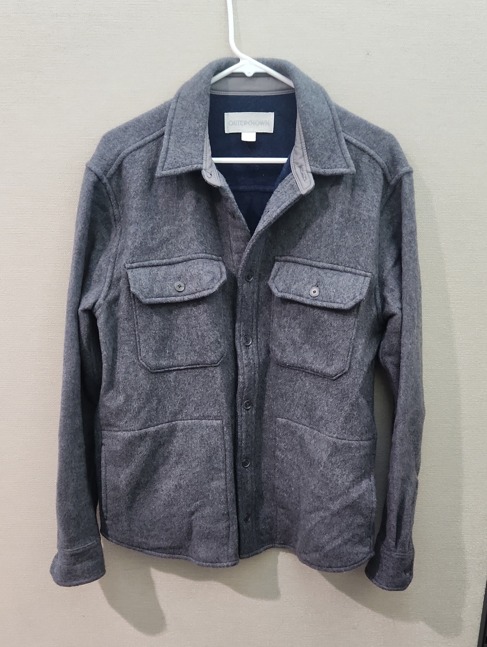 Outerknown Draper Wool Blend Shaket Size Small
